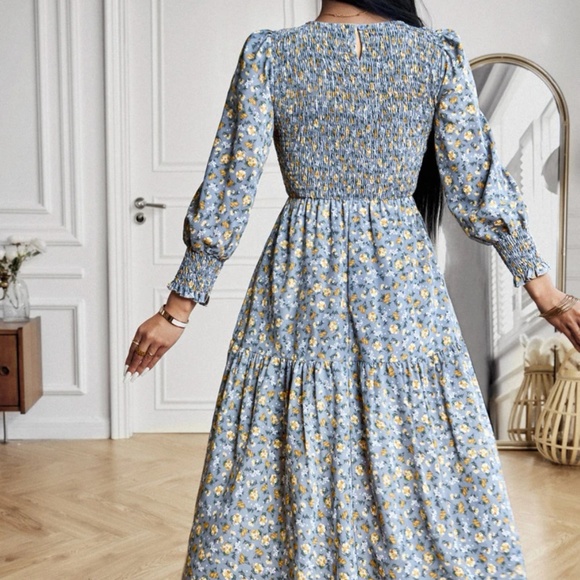 Blue Flower Smock Short main image 0